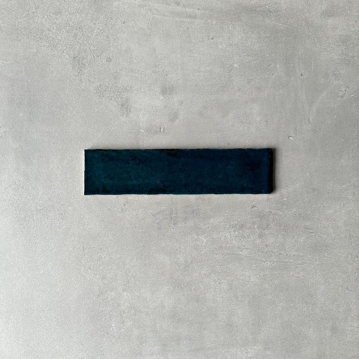 Kenya Tile | Gloss Blue | Handmade Effect | Rustic Tile | 7.5cm x 30cm