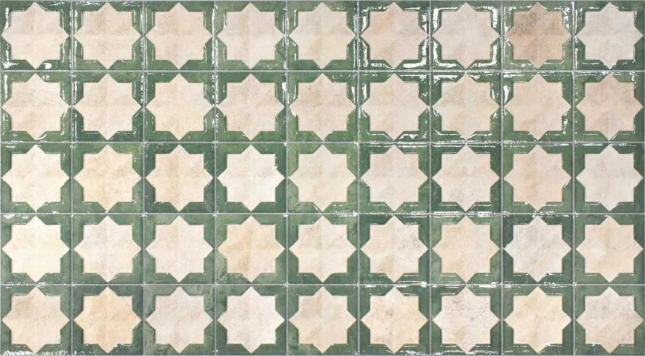 Amara Moroccan Emerald Green 31 x 56cm Wall Tiles