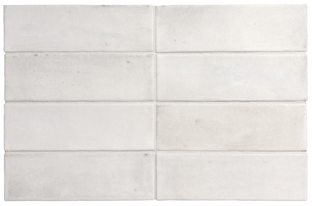 Hammam Moroccan Mini Brick Matt White 5cm x 15cm