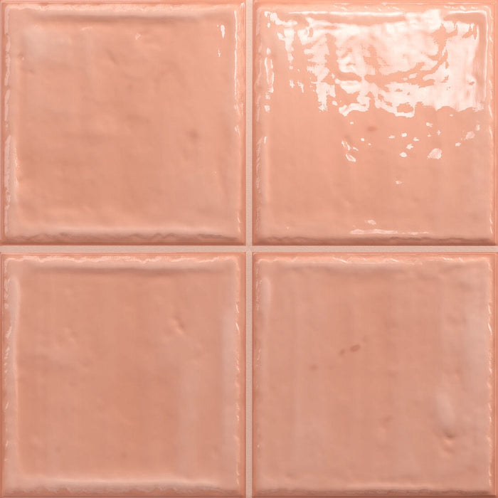 Bonbon Tile | Coral Pink | Wall Tile | 20m x 20cm