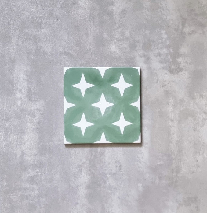 Soho|Green | Moroccan Tiles | Wall & Floor | 20cm x 20cm