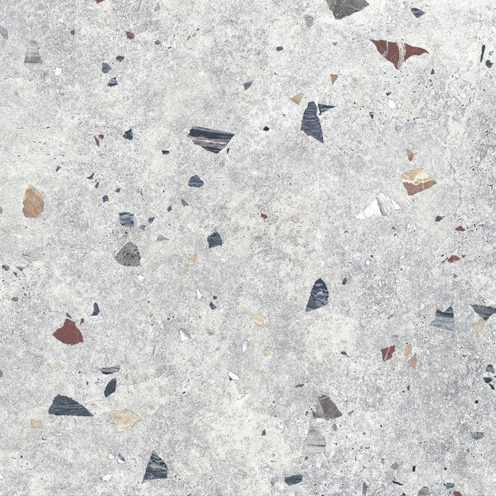 Jericho Silver Terrazzo Square Wall & Floor Tiles 66cm x 66cm