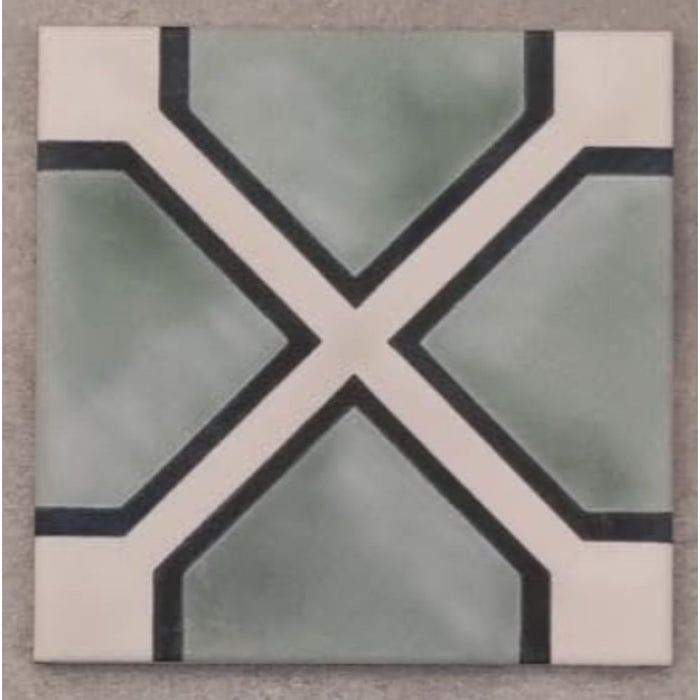 Dutch Goliath Porcelain Wall and Floor Green Tile 20cm x 20cm