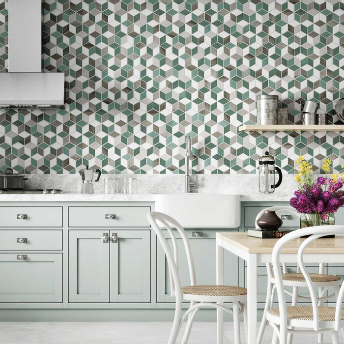 Metropolis Tiles | Emerald Green | Matt Tiles | 26.5cm x 51cm | Wall & Floor Tiles