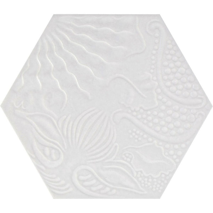 Catalania White Hexagon Porcelain