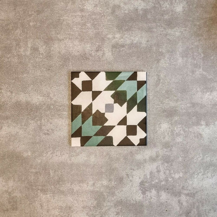 Tijuana Verde Porcelain Moroccan Wall And Floor Tile 20cm X 20cm