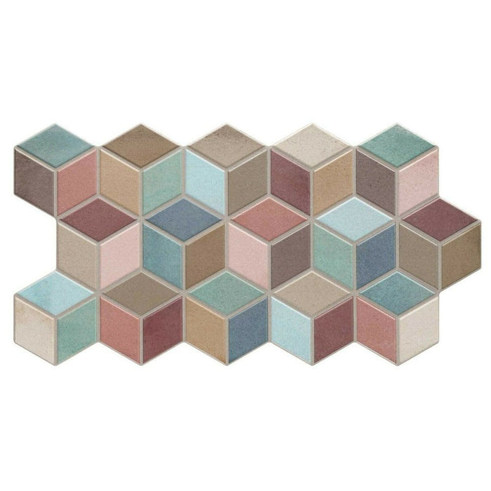 Metropolis Tiles | Multicolour | Matt Tiles | 26.5cm x 51cm | Wall & Floor Tiles