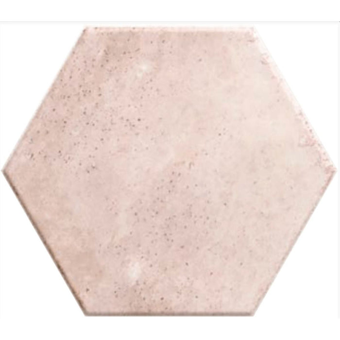 Elazar Hexagon Rose Pink Gloss  15cm 17.3cm