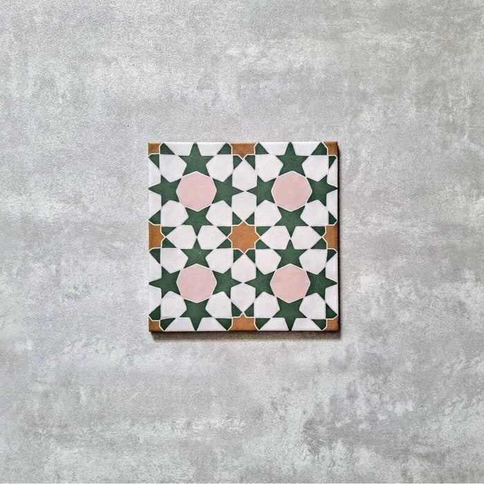 Agador Tanane Tile | Green Gold | 20cm x 20cm | Wall & Floor Tiles