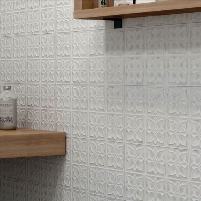 Harmony Grey 3D DECOR Bathroom Kitchen Wall Tiles 25 x 50cm