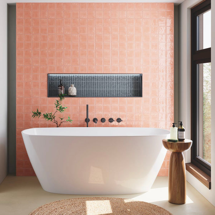 Bonbon Tile | Coral Pink | Wall Tile | 20m x 20cm