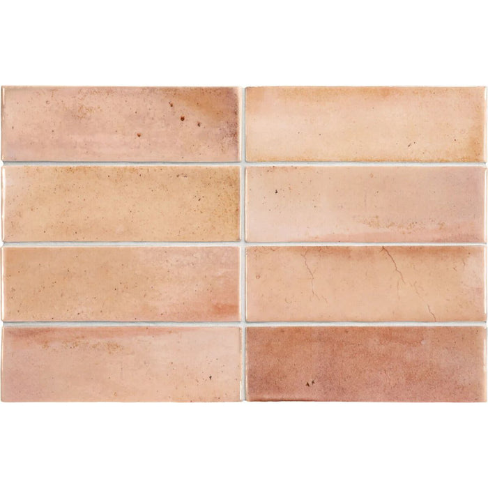 Shanghai Brick Pink Moroccan Wall Tiles 5.1cm x 16.1cm